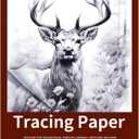 Crehatos 9" x 12" Tracing Paper, Translucent Tracing Pad, 75 Sheets 38lb/60gsm Vellum Art Paper