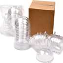 12 Pack Clear Plastic Fillable Ornament Ball 3.15''/80mm for Christmas,Holiday, Wedding,Party,Home Decor Filling Transparent Plastic Decorative Call DIY Craft Ball