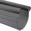 Garage Door Weather Seal - Bottom Seal Bead Type - Grey Vinyl (20')