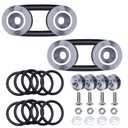 APIELE Bumper Quick Release Kit,Fastener Fender Bracket Kit Compatible with General Motors Bumper(Gray)