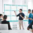 32" x 48" 2026 Wall Calendar, Folded Wet & Dry Erase Wall Calendar 12 Month, Annual Yearly Planner Yearly Laminated Calendar 2026 Horizontal/Vertical, with Julian Dates