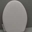Bemis 7300SLEC Slow Close Toilet Seat, Easy Clean Hinges and Durable Plastic Seat, Made in USA, Elongated, White