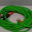 YAMATIC Super Flexible Pressure Washer Hose 25FT for Power Washer Replacement, Kink Resistant Extension With Leak-Free M22 Female & 3/8" Quick Connect Adapters, 1/4" 3200 PSI, Green