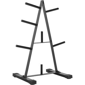 CAP Barbell Weight Plate Rack for 1-Inch Weight Plates (Black, Standard A-style 1" Plate Tree)