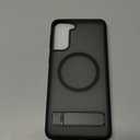 for Samsung Galaxy S21 Plus Case with MagSafe [Adjustable Kickstand] [Charge While Standing] [Military Shockproof] Translucent Matte Soft Silicone Bumper for S21 Plus Phone Case Slim, Black