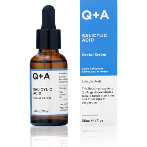 Q+A Salicylic Acid Serum (30ml), Exfoliating, Pore-Minimising and Oil-Controlling Face Serum for Blemish-Prone Skin, Skincare With Salicylic Acid, Succinic Acid and Betaine