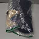 Queenmore Warm Puffer Dog Coat, Quilting Winter Jacket Ultra Thick Plush Lining with Storage Pockets (Dark Navy, Large)