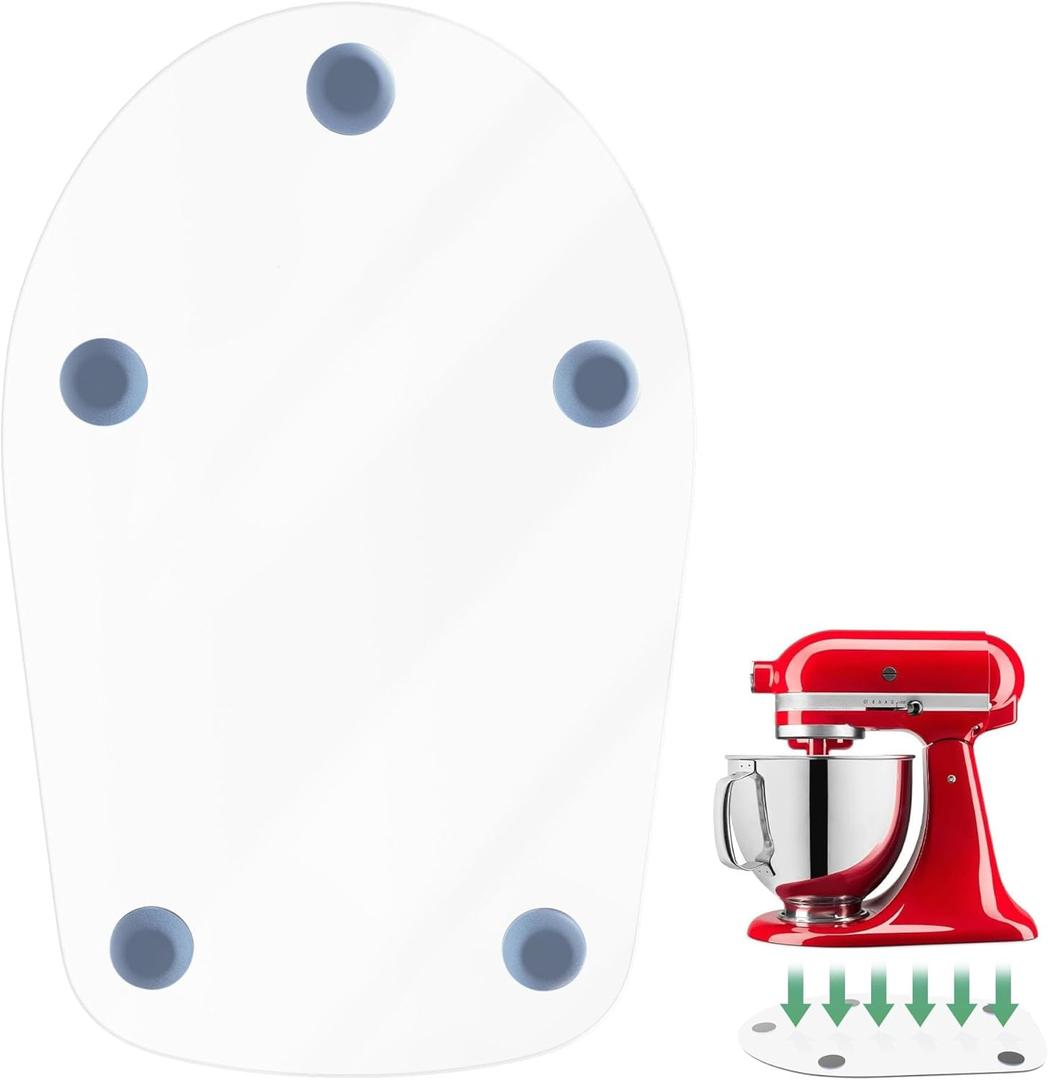 Mixer Slider Mat for KitchenAid 4.5 QT Tilt Head Stand Mixer, Sliding Tray Slider Pad for Kitchen Aid 4.5 Qt Stand Mixers Accessories, Clear