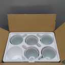 VEWEET Ceramic Coffee Mugs Set of 6, 11 OZ Coffee Cups Set with Handle, White Mugs Set Porcelain Cup Set for Kitchen, Microwave Dishwasher Safe, Series Fiona