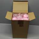 Mimorou 100 Pcs Pink Plastic Wine Glasses for Wedding 5.4 oz Small Disposable Goblets with Stem, Unbreakable Plastic Drinking Glasses Drinkware Cup for Wedding Birthday Mother's Day Party Supplies