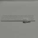 Full-Size Wireless Bluetooth Keyboard for Apple Mac OS Layout with Numeric Keypad,Keypad Risers,90-Day Life Rechargeable Battery,Scissor-Switch Tactile Typing for iMac/Mac mini/MacBook Pro/Air