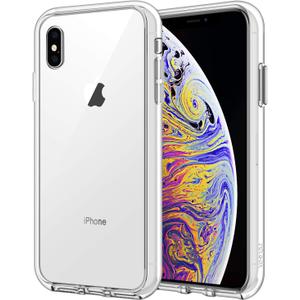 JETech Case for iPhone Xs Max 6.5-Inch, Non-Yellowing Shockproof Phone Bumper Cover, Anti-Scratch Clear Back (Clear)