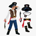 Morph Pirate Costume For Kids - Boys Pirate Outfit - Fun Dress Up Costume For Halloween, Parties, Role Play Size S