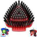 Fatmass Upgraded Spin Mop Replace Scrub Mop Brush Compatible with O Cedar 2 Tank RinseClean, Great for Kitchen, Deck, Bathroom and Shower Floor Scrubber (1 Pack)