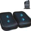 Adjustable Seat Cushion, Memory Foam Office Chair Cushion, Car Seat Cushion, Foldable Travel Cushion for Tailbone Pain, Sciatica Pain Relief, Lifting Cushion for Sitting, Driving, Traveling (Medium)