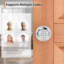Signstek Keyless Entry Door Lock, Door Knob with Keypad, Smart Code Door Lock, Mute Mode, Passage Function, Easy to Install, Satin Nickel
