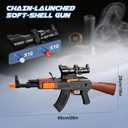 Shushuzz Toy Gun Sniper Rifle Toy for Boys Age 8-12 Realistic Foam Blaster Gun with Scope & 20 Soft Bullets, Manual Action Dart Shooting for Outdoor Games, for Kids & Adults