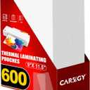 CAREGY 600 Pack Laminating Sheets,Holds 8.5 x 11 Inch Sheets,Thermal Laminating Pouches, 3 Mil, 9 x 11.5 Inches Lamination Sheet Paper for Laminator, Round Corner Letter Size