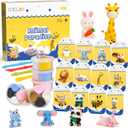 Air Dry Clay Kits, Modeling Clay for Kids with Sculpting Tools and Tutorials, Modeling Magic 12 Animals Arts Crafts Kits, Safe and Non-Toxic DIY Christmas Gift for Kids Toys for Girls