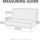 Leather Look RV Dinette Cushion Covers, Stretch Camper Cushion Slipcovers for Travel Trailer Couch RV Booth Seat, Replacement Camper Sofa Chair Protector (2 Backrest Cover & 2 Bench Cover,White)