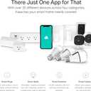 kasa smart Plug Power Strip KP303, Surge Protector with 3 Individually Controlled Smart Outlets and 2 USB Ports, Works with Alexa & Google Home, No Hub Required , White