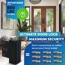 Dwell+Good Door Locks (2-Pack) - Easy To Install Aluminum Home Security Door Locks for Front Door - Child Proof Door Lock for Kids Safety - Withstand 800 lb of Force & Tamper Proof Top Door Lock Latch