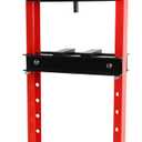 Hydraulic Press, 20 Ton H-Frame Garage Floor Adjustable Shop Press with Stamping Plates to Bend, Straighten, Or Press Parts, Install Bearings & U-Joints (Red)