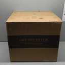 Get Set Style Vanity Stool Chair,Modern Boucle Ottoman Foot Stool with Wooden Legs Sofa Bench Footstool Extra Seat for Vanity,Makeup Room,Living Room,Entryway,Office (Fully Assembled) (Taupe)