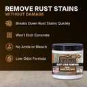 CAF Lift Pro Rust Stain Remover Concentrate for Concrete, Pavers, Brick, Tile and Grout, Outdoor Natural Cleaner Powder Makes 1 Gallon, No Scrub Rust Remover for Driveway, Patio and Asphalt Surfaces