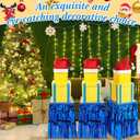 ShinyMatch 20 Pcs Christmas Stackable Gift Boxes Christmas Nesting Gift Boxes with Lid Santa Claus Hat Skirt Cute Decorative Present Box for Party Supplies Decor 3 Sizes