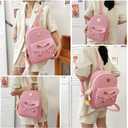 K.E.J. Women Mini Backpack Purse Bowknot Leather Backpack 3-PCS Cute Small Backpack Purse for Women Rucksack for Ladies Shoulder Bag