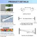 AIZESI 1pcs Tension Curtain Rod Spring Tension Rod Short Curtian Rods No Drilling Expandable Spring Loaded Curtain Tension Rod Adjustable 26 to 39 inch,Best Use Range 28 to 36 inchWhite