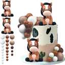 27 PCS Horse Cake Toppers Ball Cake Picks Horse Baby Shower Cake Decoration for Party Favors Supplies