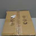 Flower Modern Ceiling Fans with Lights, Low Profile Ceiling Fan with Remote for bedroom, Flush Mount Ceiling Fan with LED Dimmable Light,3-Colors, 6-Speeds, Timing CeilingFans Light, Walnutcolor