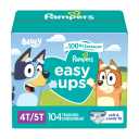 Pampers Training Pants - Easy Ups Boys & Girls Bluey - Size 4T-5T, 104 Count, Children's Potty Underwear