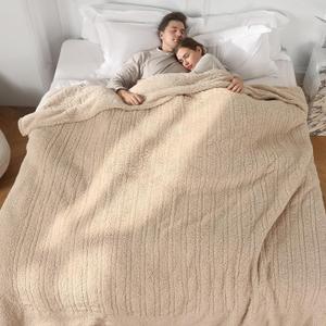 Electric Blanket King, Extra Large Oversized Heated Blanket King Size with Dual Control of 5 Heating Levels & 10 Hours Auto Off, Electric Heated Blanket for Bedding, 100"X90", Milk Coffee