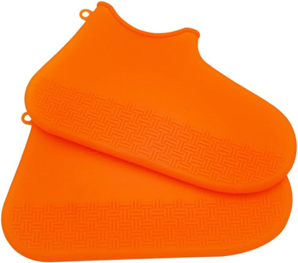 Angoily Waterproof Shoe Covers Size S Reusable Rain Boot Covers with Anti-Slip Sole Shoe Protectors for Outdoor Activities Camping Travel and Daily Use