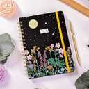 Planner 2026 Planner Weekly and Monthly, Jan. 2026  Dec. 2026 Hardcover Calendar Planner 2026 for Women Spiral Bound, Inner Pocket, 68.5 (Floral Blue)