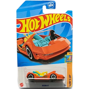 Hot Wheels 2023 Surf's Up Series #4/5 Deora III #HKK81 1:64 Scale Die-cast, Hot Wheels Audi RS E-Tron GT White #36 Mainline 2024, 2024 Hot Wheels 75/250 Hot Wheels Rockin' Railer HW Race Day 2/10, Pack of 3