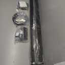 Muzata 5-10FT Modular Black Side Mount Cable Railing Kit 36 Inch 2 Stair Post Kit Complete Set Cable Railing System for Stairs Length Adjustable with Paper User Guide (No Handrail) RWF1 BA4S