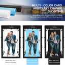 Photo Studio Light Box, 47"x39"x78" Professional Dimmable Shooting Tent Kit with 640 LEDs Lights & 3 Kinds Double-Sided Color Backgrounds for Large Product Photography