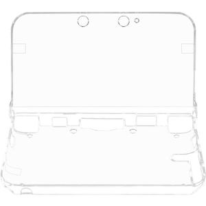 OSTENT Protective Clear Crystal Hard Guard Case Cover Skin Shell for Nintendo 3DS XL LL Color Clear White