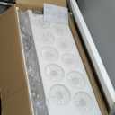 Brushed Nickel Bathroom Vanity Light for Giant Mirror, 10 Light Brushed Nickel Vanity Lights, 65 inch Wall Lamps for Bedroom for Mirrors with Milky White Frosted Glass Shades, E26