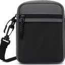Lohol Mini Messenger Bag Crossbody Bag for Men Women, Water Resistant Small Sling Shoulder Satchel Purse for Travel Work (Dark Grey)