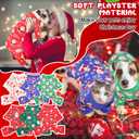 Jeere 6 Pcs Dog Pajamas, Dog Holiday Pajamas Jumpsuit for Small Medium Boy Girl Puppy Winter Pet Clothes(Christmas,M)