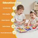 Montessori Busy Board for Toddlers 1-3 2-4Musical Toy for 12-18 Month Age, Early Educational Learning Birthday for 1 Year Old Boys Girls