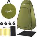 ROPODA Pop Up Tent 83inches x 48inches x 48inches, Upgrade Privacy Tent, Porta-Potty Tent Includes 1 Removable Bottom, 8 Stakes, 1 Removable Rain Cover, 1 Carrying Bag