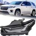 LH Upper LED Signal Daytime Running Light Fit for 2022 2023 Chevy Traverse Headlight Front Headlamp Assembly DRL Daytime Run Lamp Left Driver Side 85584765