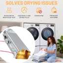 Dryer Heating Element Kit for LG DLE2516W DLE4970W DLE7100W DLE7300VE DLE1310W DLEX3470V DLEX8000V DLE5977W DLE1501W DLE6100W DLE1101W DLE7300WE DLE5955W DLEX3700V DLEY1201V DLE1501W Dryers
