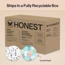 The Honest Company Comfort Dry Disposable Daytime Diapers for Sensitive Skin, Hypoallergenic, Above It All + Pattern Play, Super Club Box Size 1 (814 lbs) 136